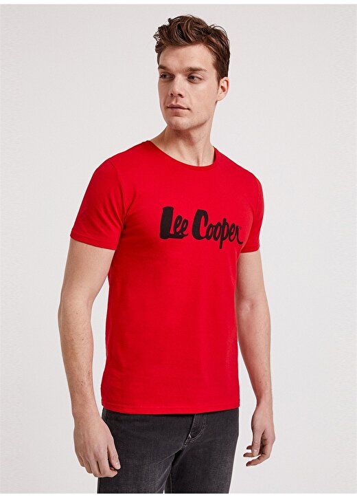 Lee Cooper Londonlogo Kırmızı T-Shirt 3