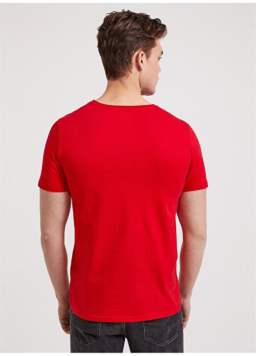 Lee Cooper Londonlogo Kırmızı T-Shirt 4