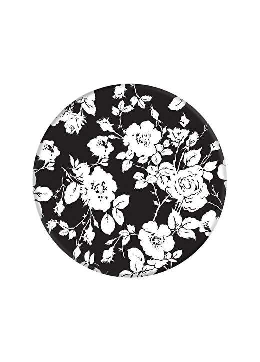 Popsocket Çiçek Desenli Siyah Beyaz Yeni Nesil Telefon Tutucu 2