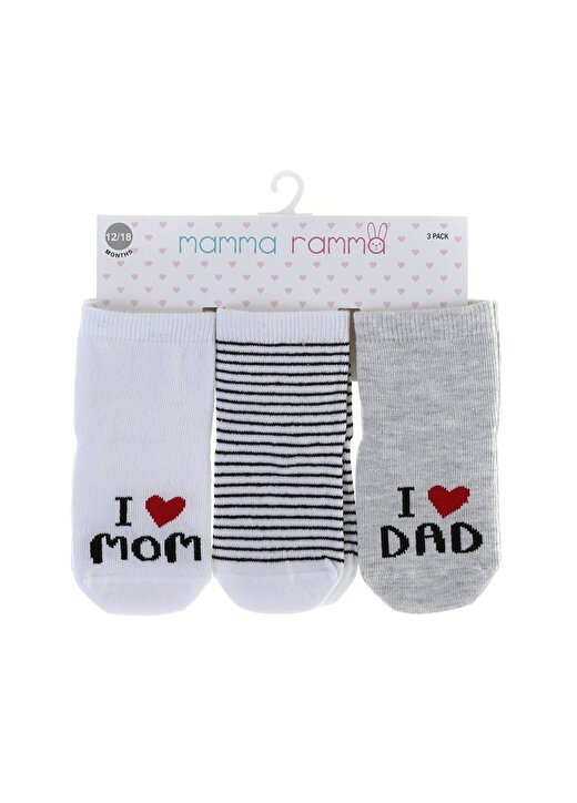 Mammaramma 5020 Çok Renkli Erkek Bebek Spor Çorap 1