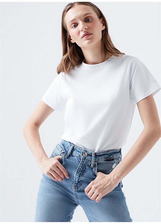 Mavi 1600065-620 Beyaz Kadın T-Shirt 1