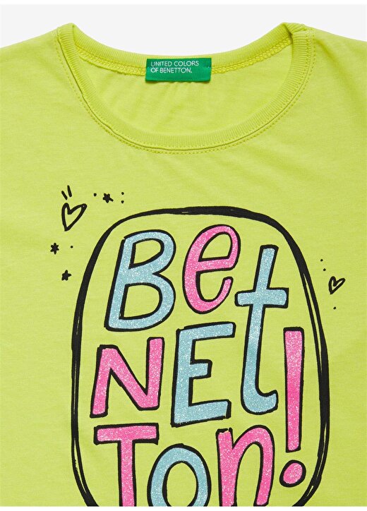 Benetton Fıstık Yeşili T-Shirt 2