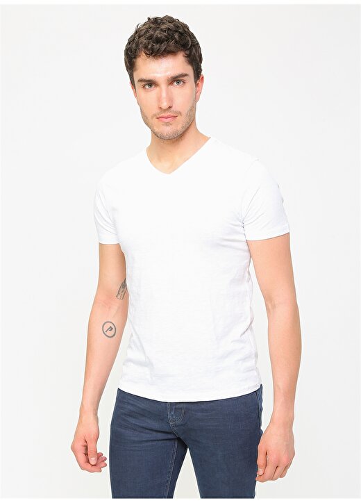 Cazador Beyaz T-Shirt 3