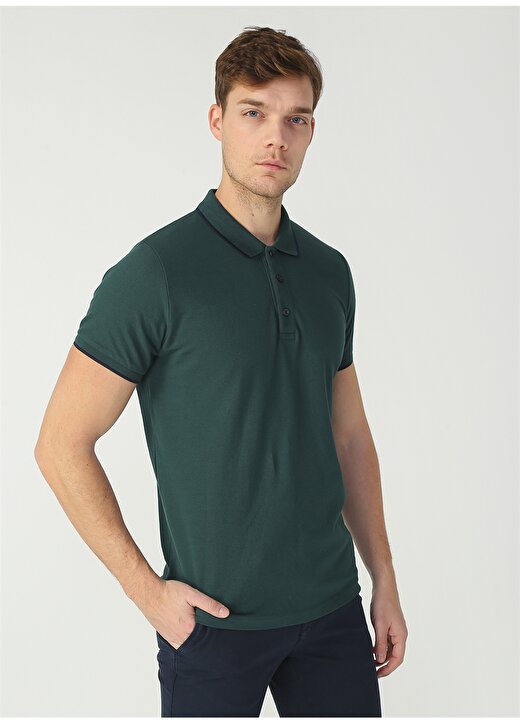 Centone Polo Yaka Cepsiz Yeşil Erkek T-Shirt 1