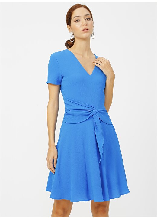 Random Kadın Mavi Melanj Elbise 2