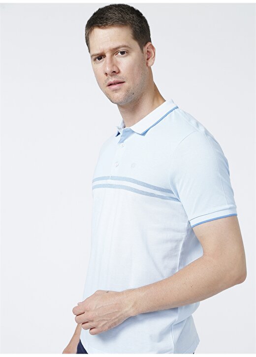 Beymen Business Polo Yaka Açık Mavi T-Shirt 4