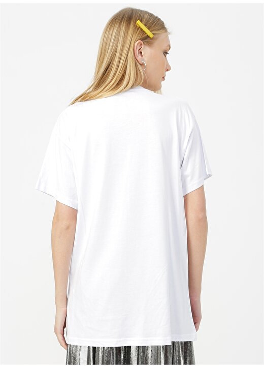 Quzu Beyaz Baskılı T-Shirt 4