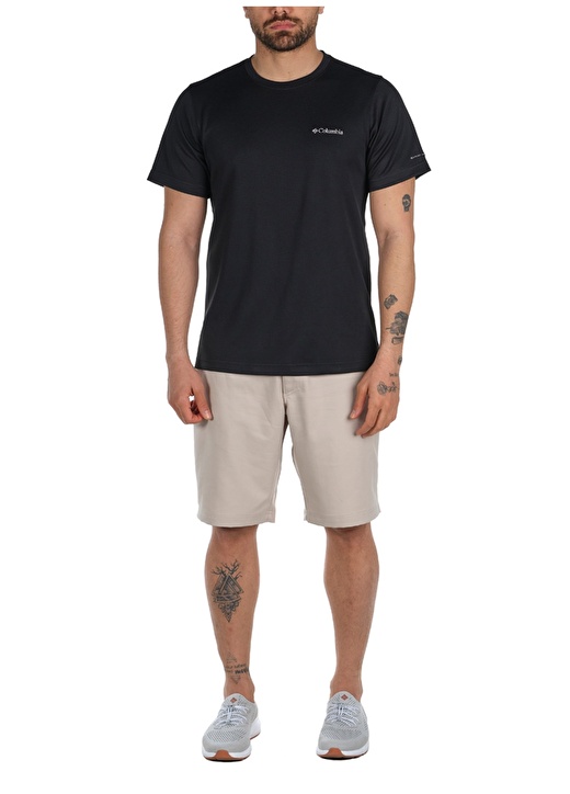 Columbia Siyah Erkek O Yaka Çizgili T-Shirt AO0191 UTILIZER SHORT SLEEVE CREW 4