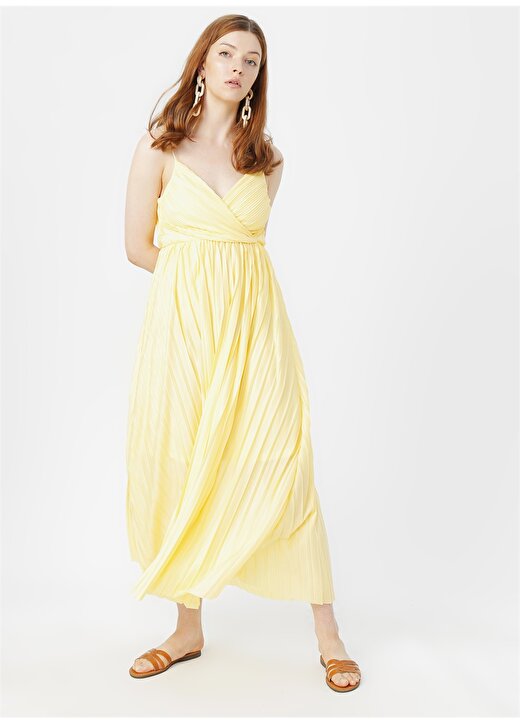 Only Sarı Kadın Elbise 3