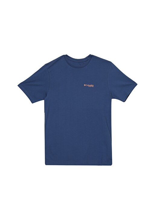 Columbia Mavi Erkek O Yaka Baskılı T-Shirt CS0006 PFG ELEMENT 1