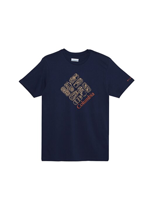 Columbia Lacivert Baskılı T-Shirt 1