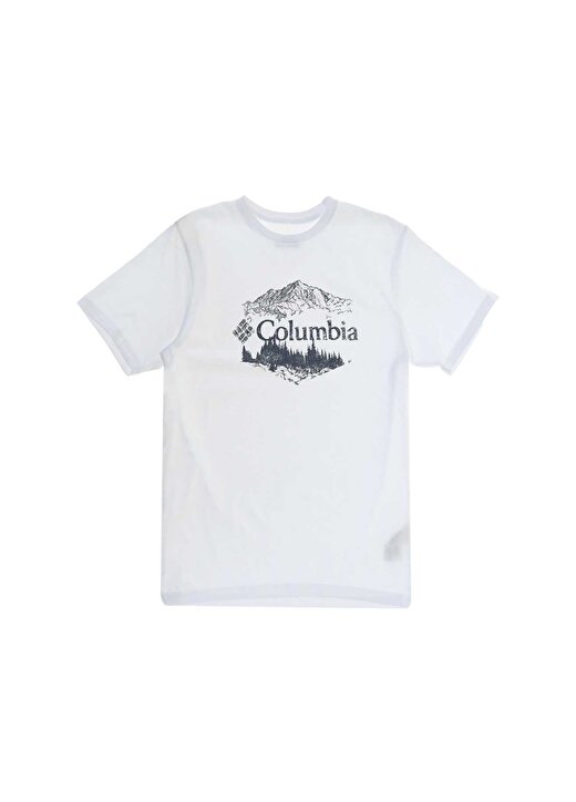 Columbia Baskılı Beyaz T-Shirt 1