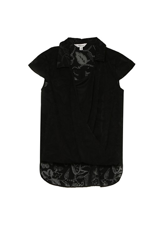 Random S20RW0116096 Çiçek Desenli Siyahkadın Bluz 1