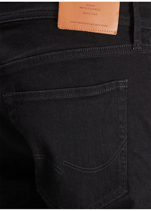 Jack & Jones 12182691 Dar Paça Cepli Siyah Erkek Denim Pantolon 3