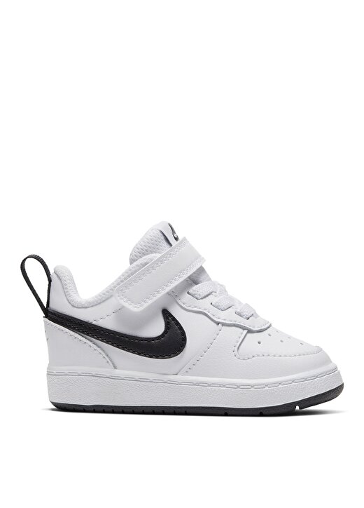 Nike Beyaz - Siyah Bebek Yürüyüş Ayakkabısı BQ5453-104 COURT BOROUGH LOW2(TDV) 1