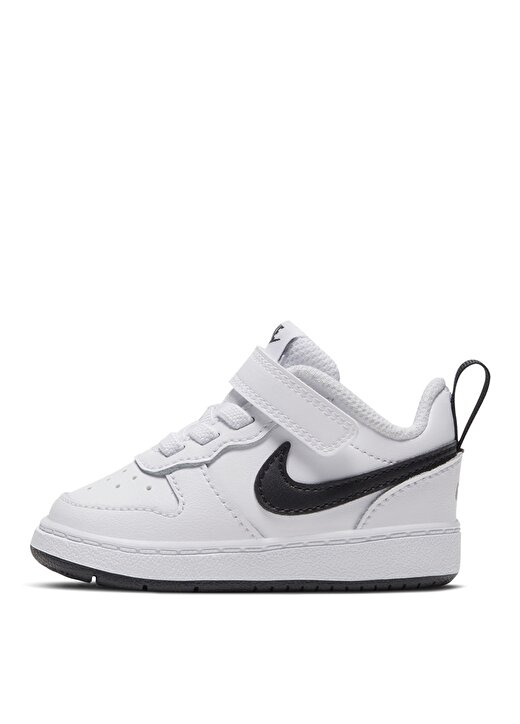 Nike Beyaz - Siyah Bebek Yürüyüş Ayakkabısı BQ5453-104 COURT BOROUGH LOW2(TDV) 2