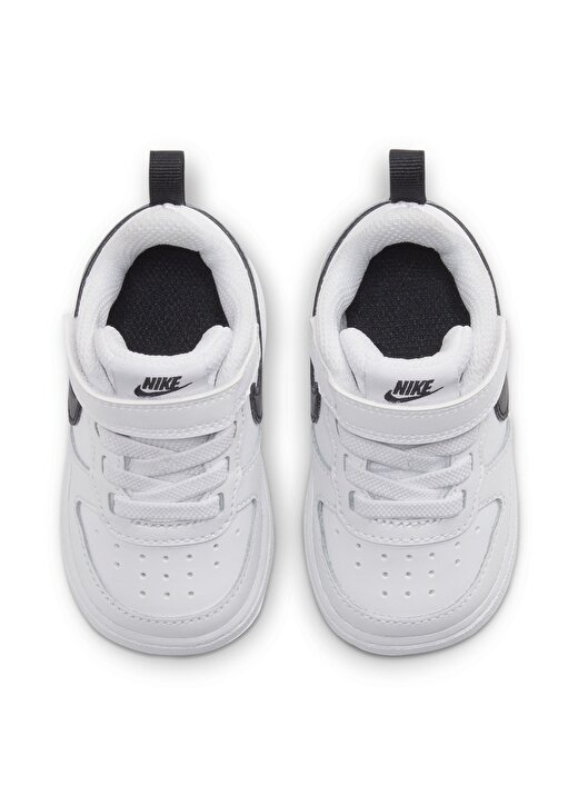 Nike Beyaz - Siyah Bebek Yürüyüş Ayakkabısı BQ5453-104 COURT BOROUGH LOW2(TDV) 3