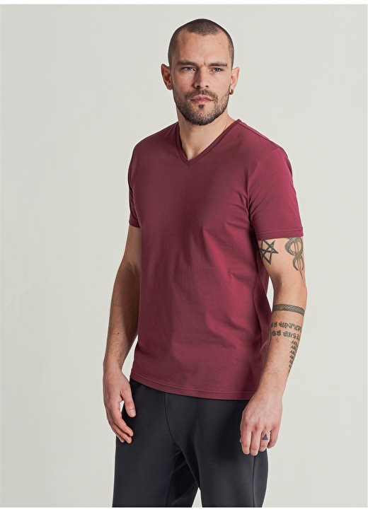 People By Fabrika Bordo T-Shirt 4