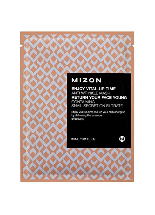 Mizon Enjoy Vital-Up Time Anti-Wrinkle Mask - Kırışıklık Bakımı Salyangoz Özlü Maske 1