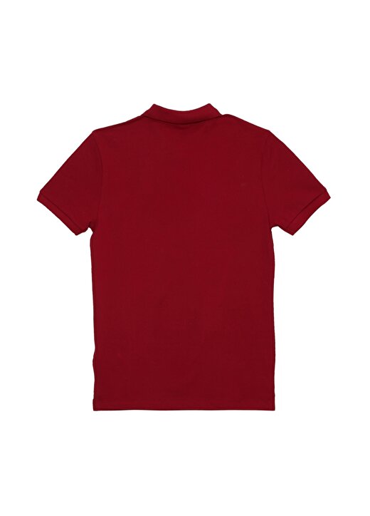 Loft 021171 Polo Yaka Kısa Kollu Koyu Kırmızı Erkek T-Shirt 2