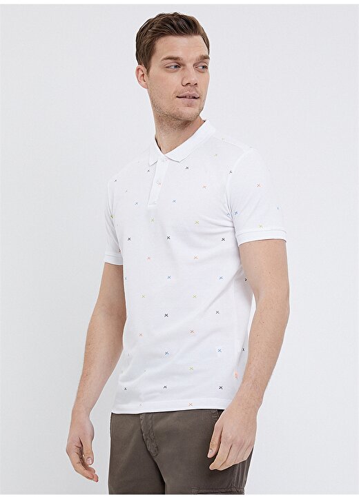 Loft Beyaz Polo T-Shirt 1