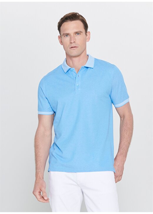 Altınyıldız Classic Mavi Erkek Polo T-Shirt 1