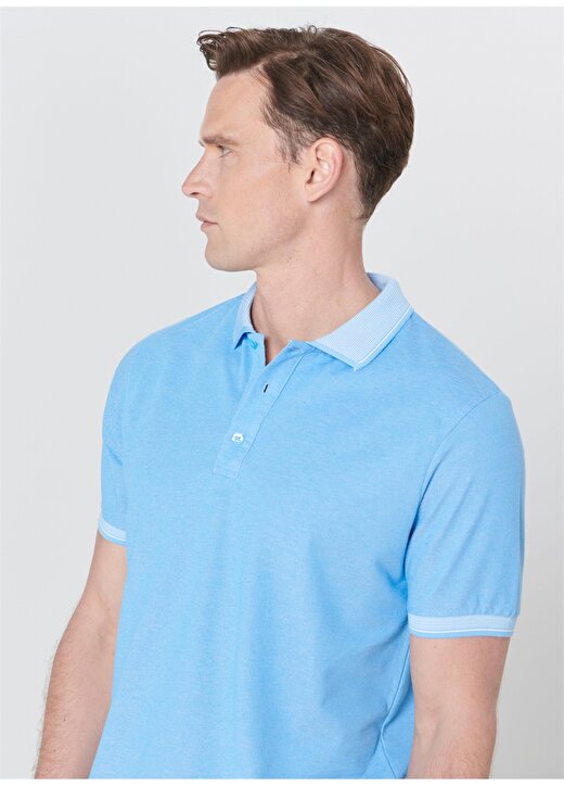 Altınyıldız Classic Mavi Erkek Polo T-Shirt 4