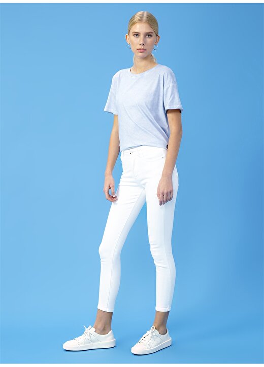 Derin Mermerci DM X Boyner Skinny Beyaz Denim Pantolon 2