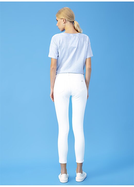 Derin Mermerci DM X Boyner Skinny Beyaz Denim Pantolon 4