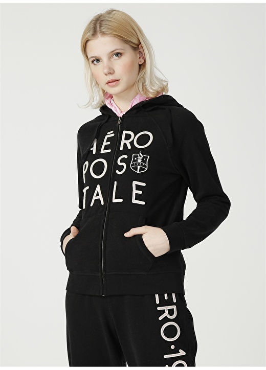 Aeropostale Siyah Sweatshirt 1