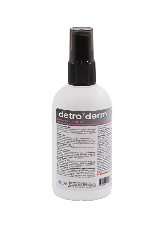 Detrox Detroderm 100 Ml El Ve Cilt Dezenfektanı 1