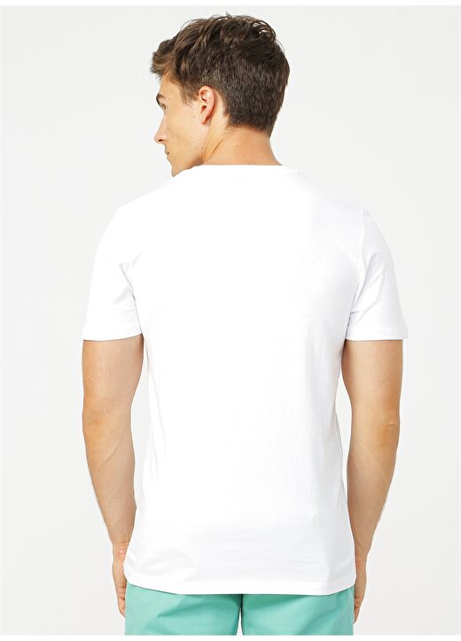 Jack & Jones Beyaz Erkek T-Shirt 4