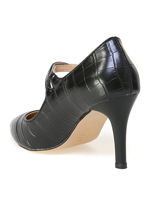 Fabrika Siyah Kadın Topuklu Ayakkabı 2
