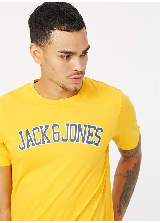Jack & Jones 12179405 Sarı Erkek T-Shirt 3