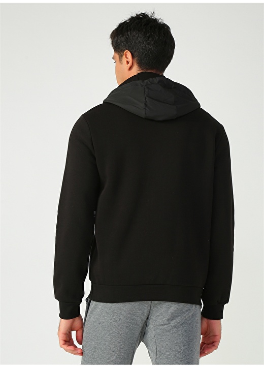 Limon Kapüşonlu Siyah Sweatshirt 4