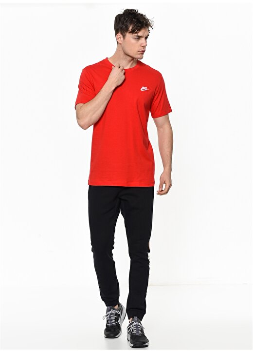 Nike Sportswear Club Kırmızı Erkek T-Shirt 2