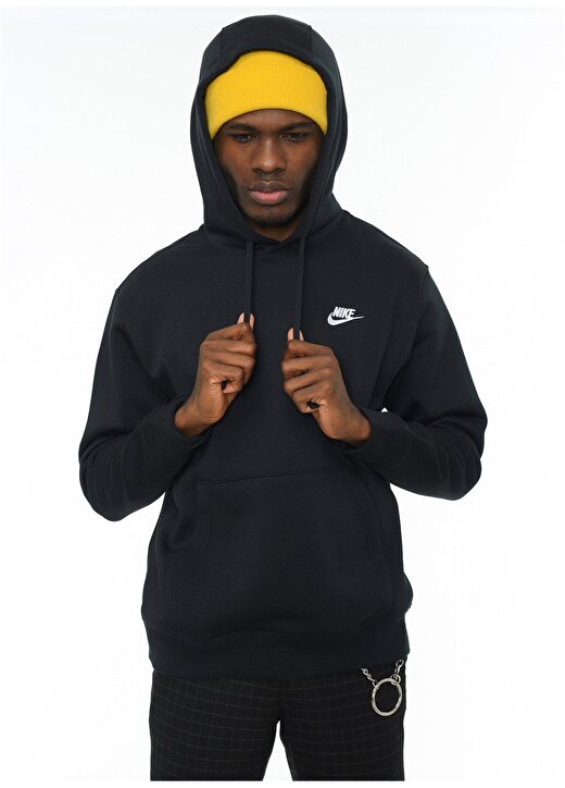Nike Sportswear Club Fleece Siyah Erkeksweatshirt 1