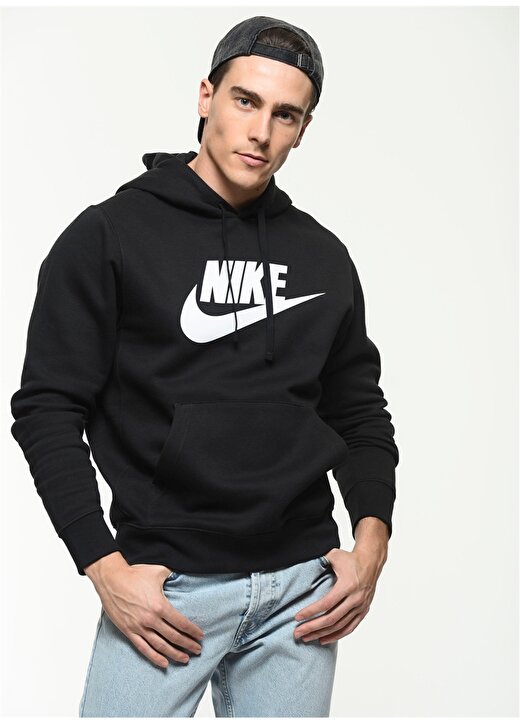 Nike Graphic Pullover Siyah Erkek Sweatshirt 2