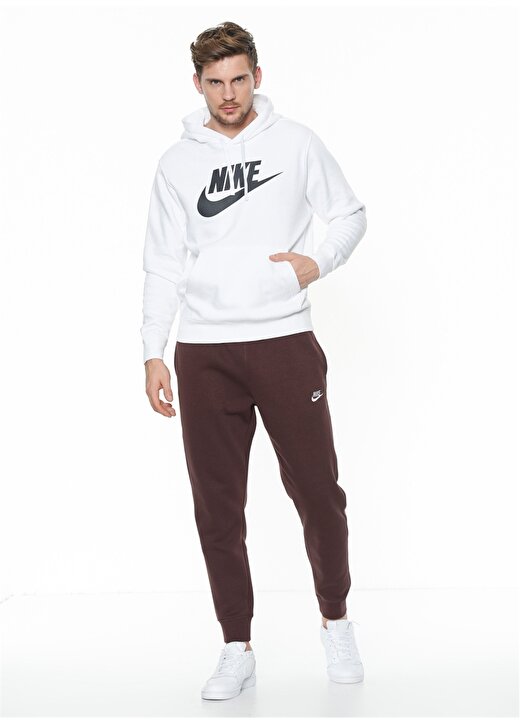 Nike Sportswear Club Graphic Pullover Beyaz Erkek Sweatshirt 2