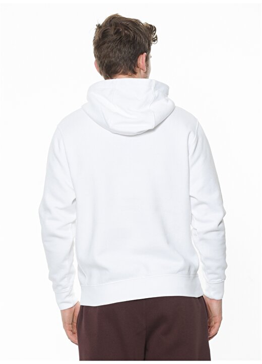Nike Sportswear Club Graphic Pullover Beyaz Erkek Sweatshirt 3
