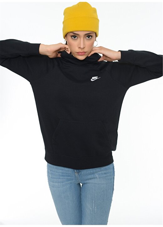 Nike Essential Siyah Kadın Sweatshirt 1