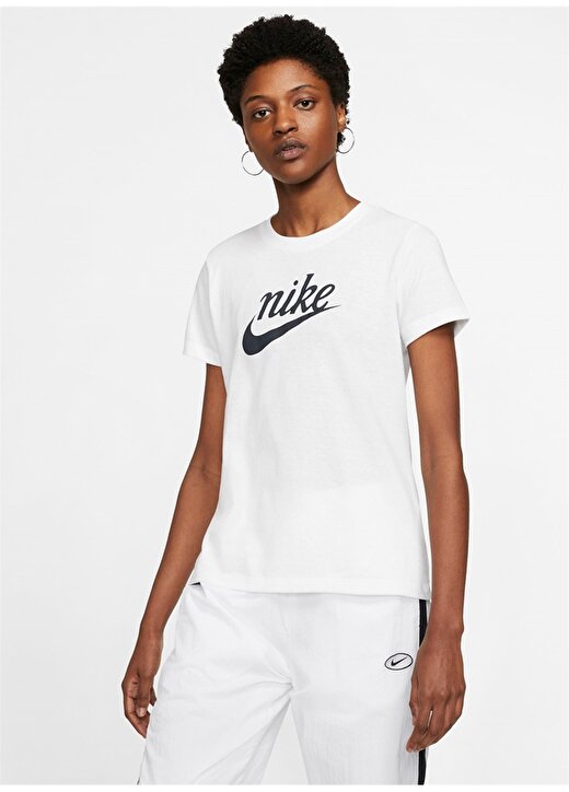 Nike Just Do It Beyaz Kadın T-Shirt 1