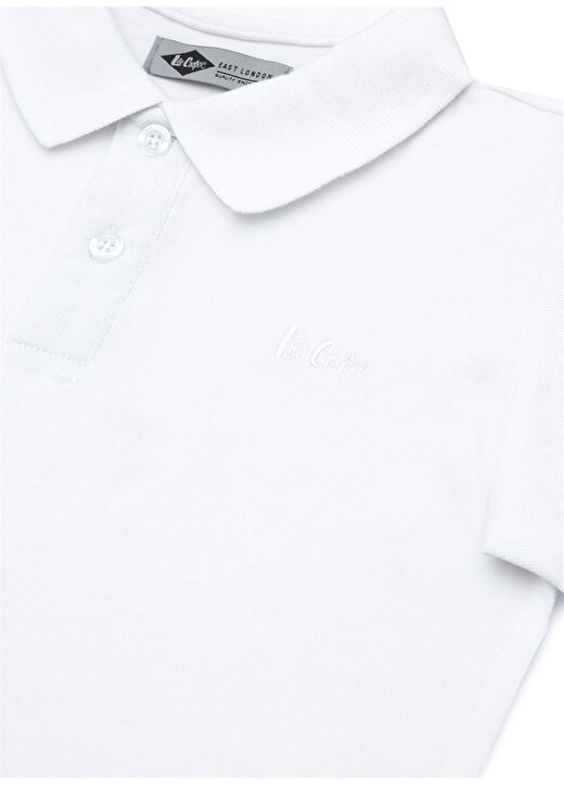 Lee Cooper Düz Beyaz Erkek Çocuk Polo T-Shirt 202 LCB 242011 TWINS BEYAZ 2