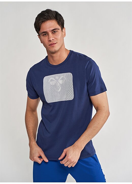 Hummel OAL Mavi Erkek T-Shirt 911177-9968 1