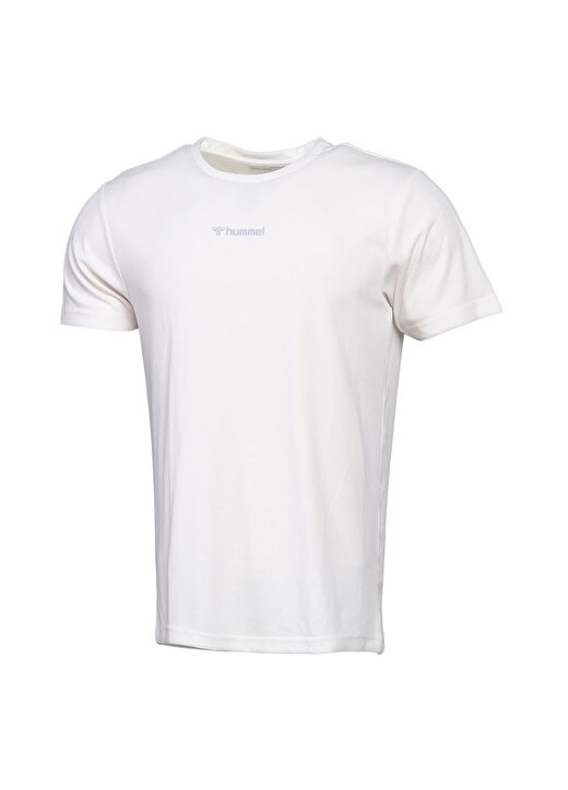 Hummel Beyaz Bisiklet Yaka Erkek T-Shirt 1