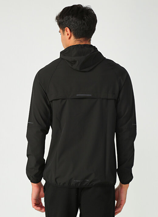 Skechers S202168-001 Micro Zip Jacket     Siyah Erkek Zip Ceket 4