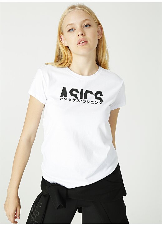 Asics 910424-4164 Beyaz Kadın T-Shirt 1