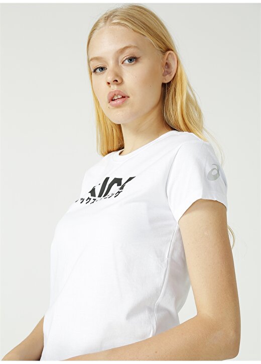 Asics 910424-4164 Beyaz Kadın T-Shirt 3