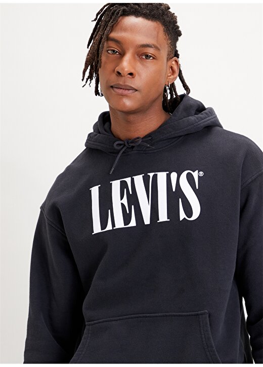 Levis 38479-0011 T2 Relaxd Hoodie Serif Sweatshirt 2