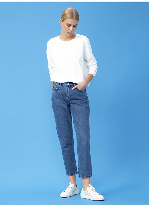 DM X Boyner Oversize Mavi Kadın Denim Pantolon DRN-17 1